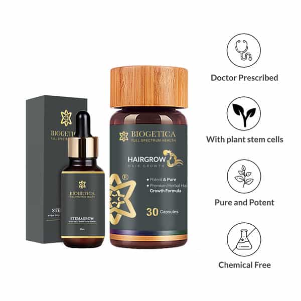 Biogetica Hairgrow Essential Kit (30 Cap + 25 Ml)