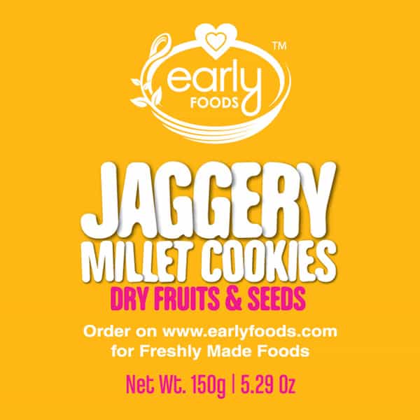 Early Foods Pack Of 6 - Dry Fruit & Seeds Jaggery Cookies