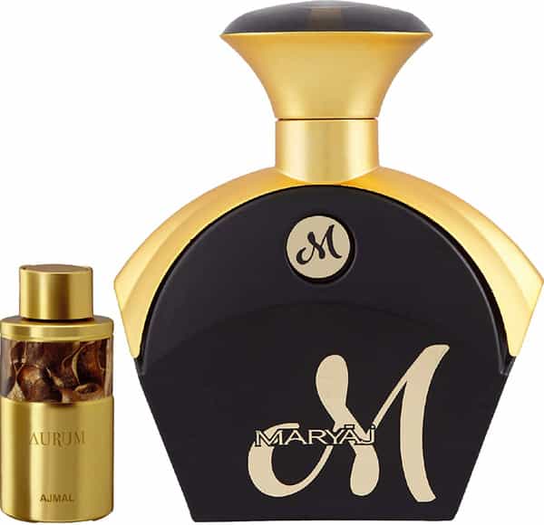 Ajmal Aurum Cp Alcohol-Free Attar 10Ml For Women And Maryaj M For Her Edp 90Ml For Women