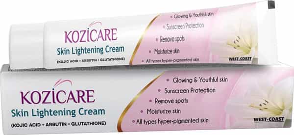 Kozicare Kojic Acid | Arbutin | Glutathione Skin Lightening Cream - 15 Gm