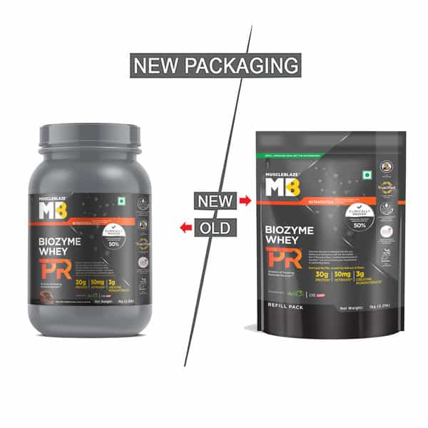 Muscleblaze Biozyme Whey Protein Pr | Molten Chocolate Cake | 1Kg | Trustified Gold Certified