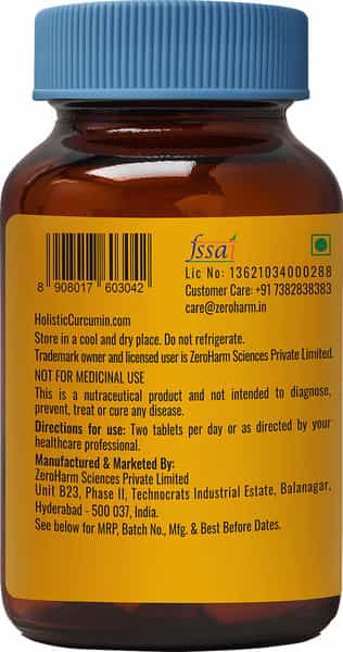 Holistic Curcumin - Anti-Ageing Immunity Booter Supplement 60 Tablets