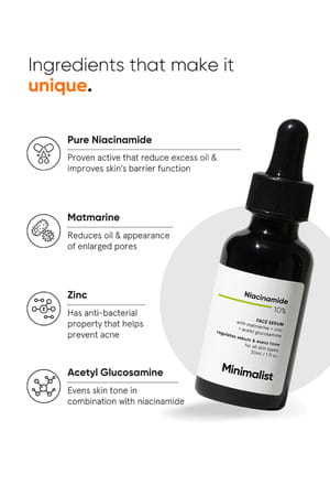 Minimalist Niacinamide 10% Face Serum 30 Ml