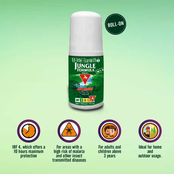 Jungle Formula Maximum Insect Repellant Roll On - 50Ml