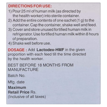 Lactodex Hmf Sachet 1gm (Pack Of 20)