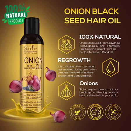 Spantra Onion Oil With Black Seed 100ml