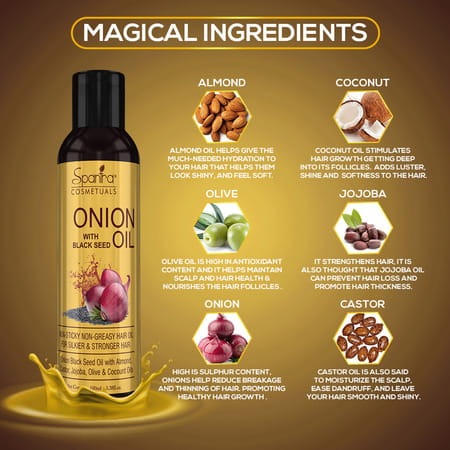 Spantra Onion Oil With Black Seed 100ml
