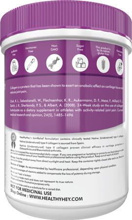 Healthyhey Nutrition Jointrelief Collagen Peptide Type 1 2 & 3 - 200g Cranberry