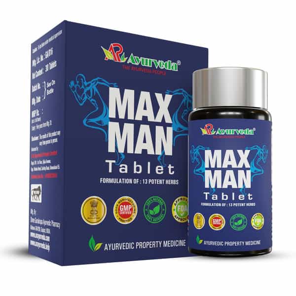 A R Ayurveda Max Man Ayurvedic Tablets For Men For Stamina | Muscle Growth - 30 Tablets
