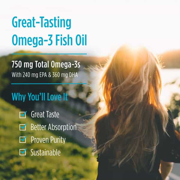 Nordic Naturals Arctic Cod Liver Oil 750 Mg Omega 3 Fish Oil Epa & Dha Lemon Flavor 90 Softgels