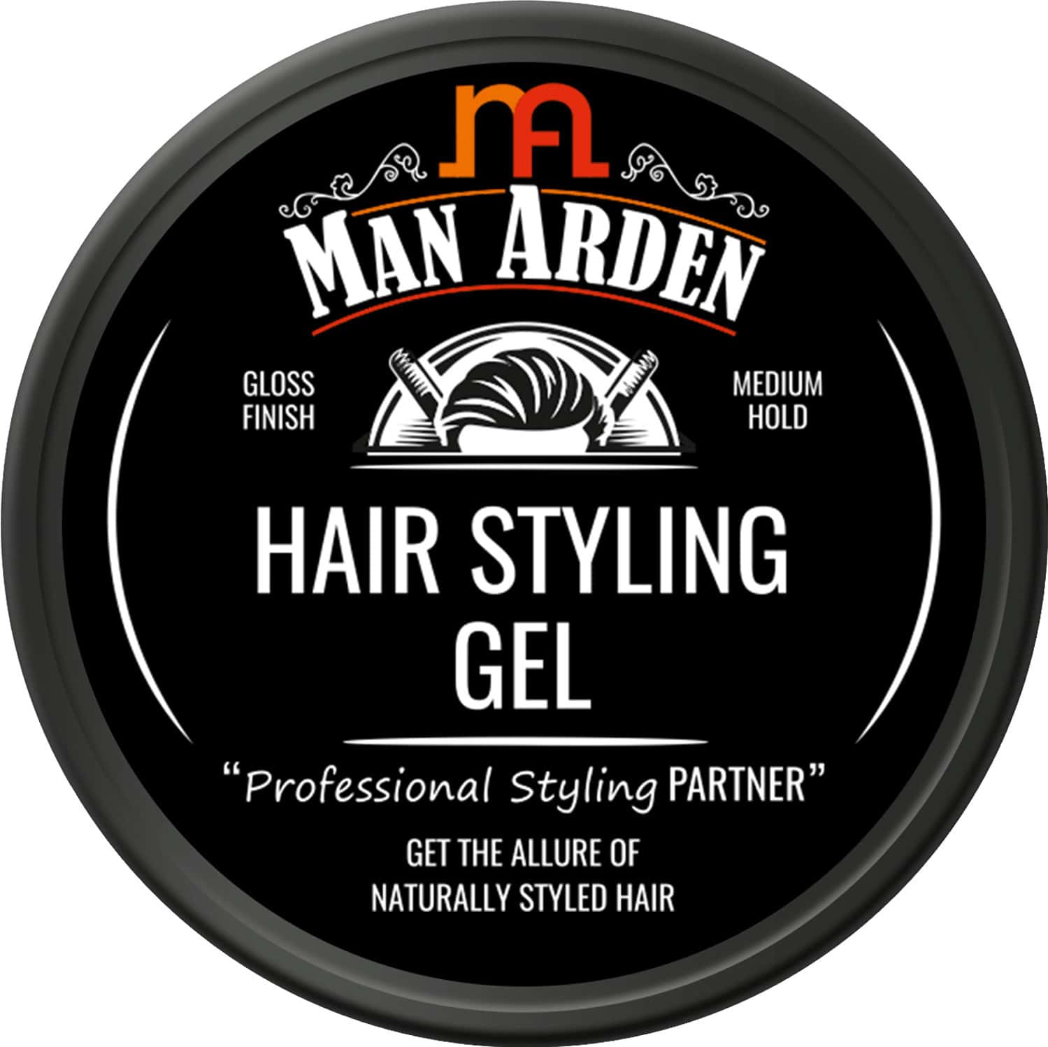Man Arden Hair Styling Gel Professional Styling For Gloss Finish Medium Hold Easy Wash Off 50gm