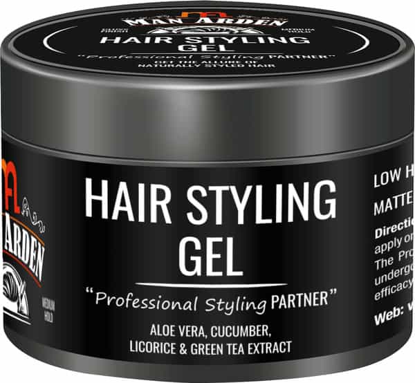 Man Arden Hair Styling Gel Professional Styling For Gloss Finish Medium Hold Easy Wash Off 50Gm
