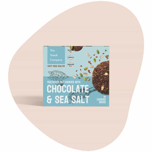 The Snack Company Chocolate Sea Salt Cookies - 210Gm