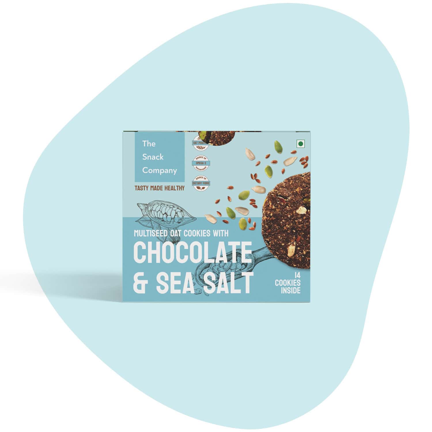 The Snack Company Chocolate Sea Salt Cookies - 210gm