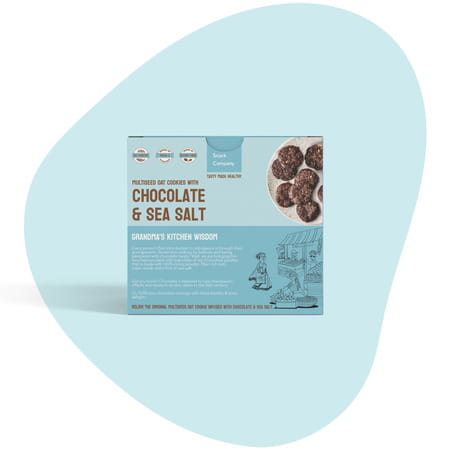 The Snack Company Chocolate Sea Salt Cookies - 210gm