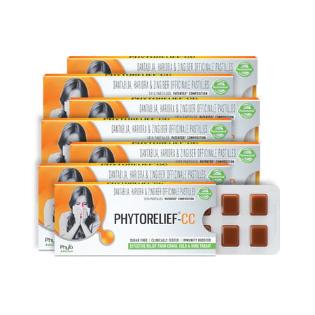 Phytorelief Cc Natural Relief From Cough And Cold - Pack Of 7
