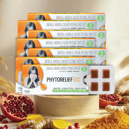 Phytorelief Cc Natural Relief From Cough And Cold - Pack Of 7