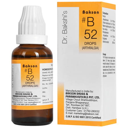 Baksons B52 Arthralgia Drops 30 Ml
