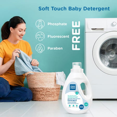 Mee Mee Baby Liquid Detergent | Ph Balanced | Free From Harsh Chemicals | 1l