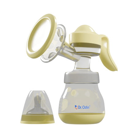 Dr. Odin Omp001 Manual Breast Pump - Portable| Bpa-Free| Ergonomic Design With Soft Silicone Cushion