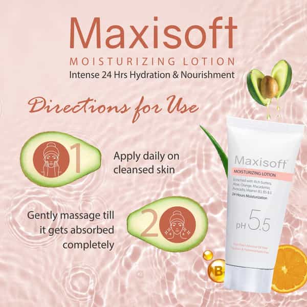 Maxisoft Moisturizing Lotion Ph 5.5 | 100 Ml | Pack Of 2