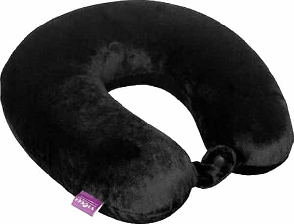 Viaggi U Shape Memory Foam Pillow -Black