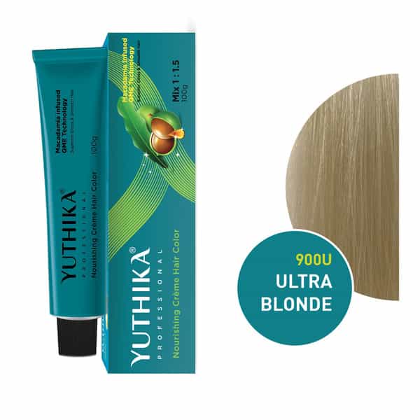 Yuthika Professional Creme Hair Color Ultra Blonde 100Gm | Permanent Professional Salon Colour