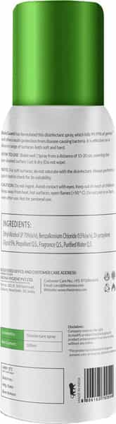Bodyguard Multipurpose Alcohol Based Disinfectant Sanitizer Spray - Kills 99.9% Of Germs - 100Ml