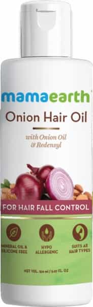 Mamaearth Onion Hair Oil For Hair Fall Control With Redensyl Bottle Of 150 Ml