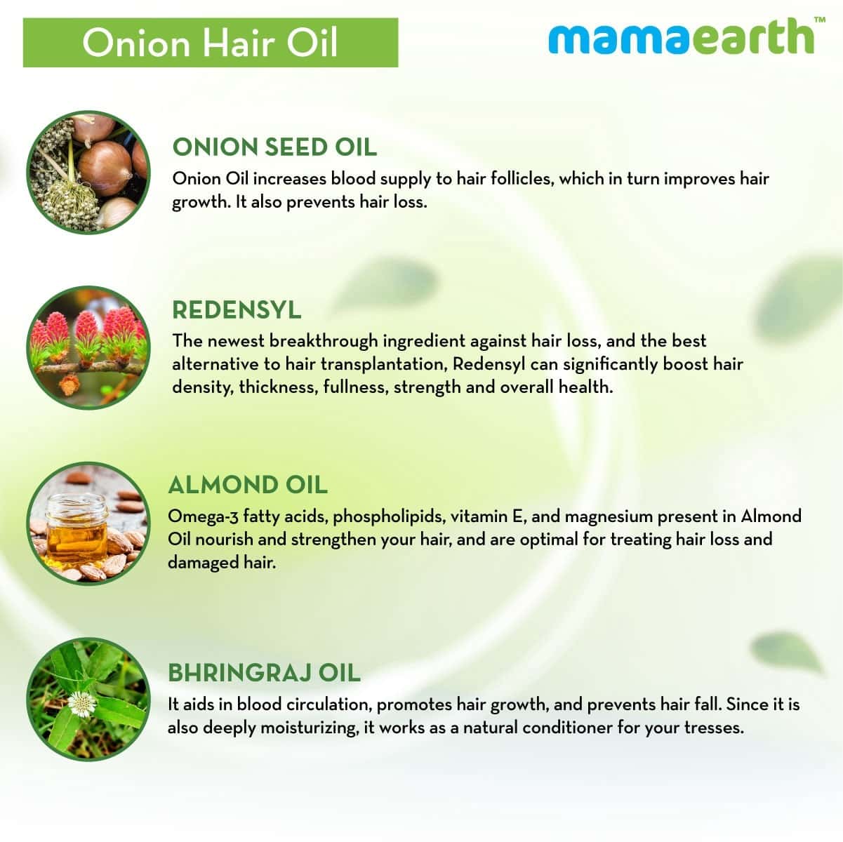 Buy Mamaearth Onion Hair Oil For Hair Fall Control With Redensyl Bottle