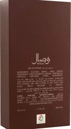 Ajmal Wisal Edp 50ml Perfume For Women And Mukhallat Al Wafa Cp Attar 12ml For Unisex