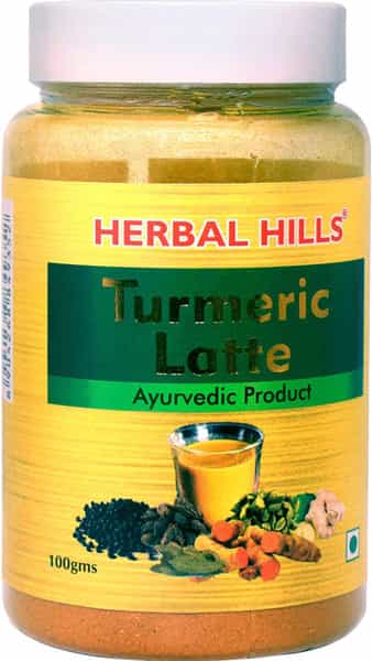 Herbal Hills Turmeric Latte 100 Gm Haldi Milk Powder Turmeric Milk Instant Mix (100 Gms Single Pack)