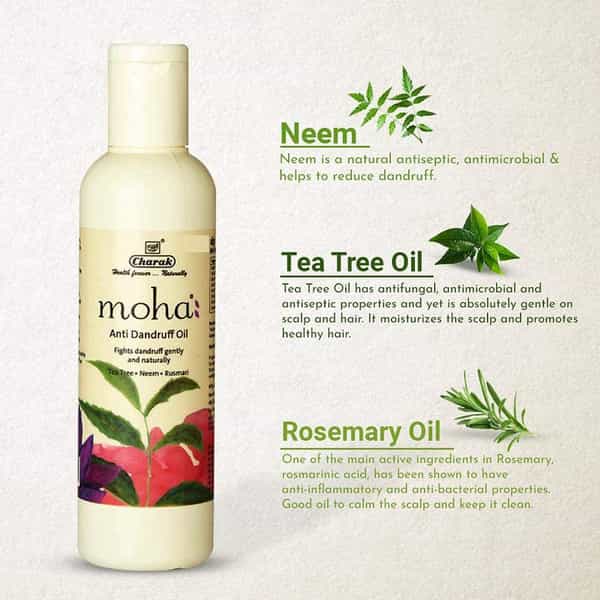 Moha Anti Dandruff Oil 200 Ml + Moha Rejuvenating Massage Oil 100 Ml