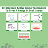 Dr. Morepen Active Smile | Tube | Herbal Toothpaste | 100 Gm | Free Bamboo Toothbrush | Pack Of 6