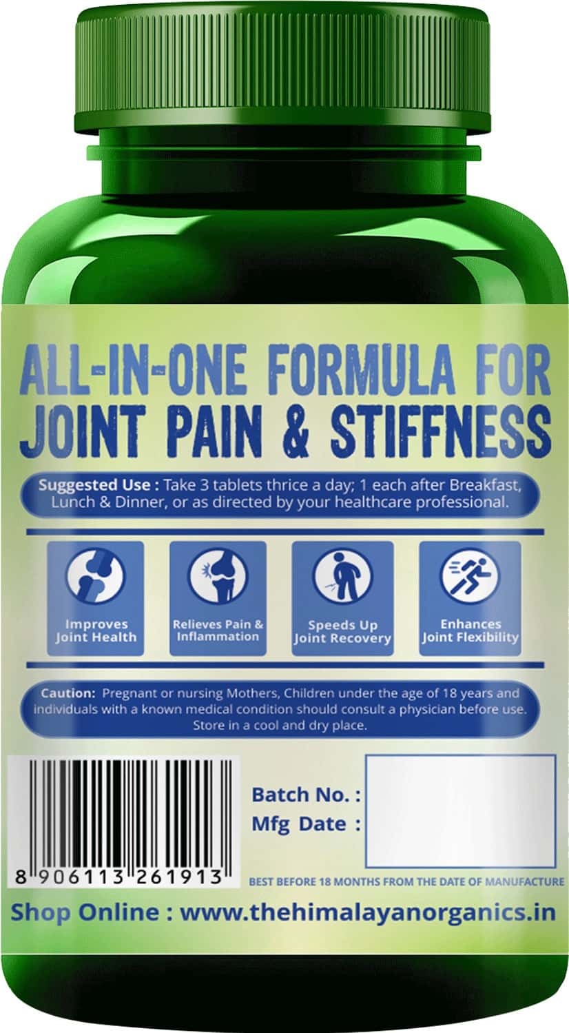 Buy HIMALAYAN ORGANICS GLUCOSAMINE CHONDROITIN MSM 120 TABLETS Online