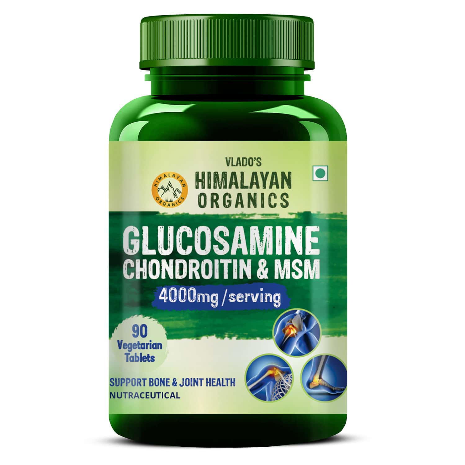 Vlado's Himalayan Organics Glucosamine Chondroitin Msm With Boswellia - 90 Tablets