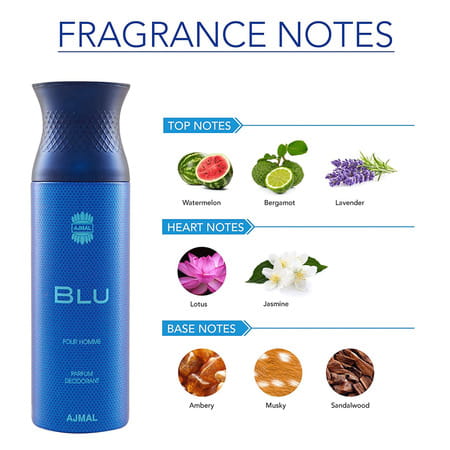 Maryaj Direction East Edp Spicy 100ml For Men And Ajmal Blu Homme Deodorant 200ml For Men