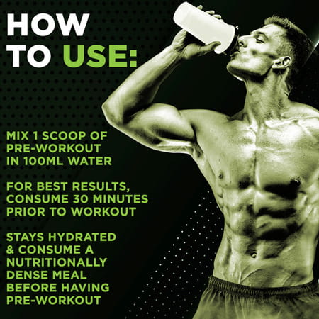 Dr. Morepen Muscle Food Pre Workout For Strength & Energy Pineapple - 250g