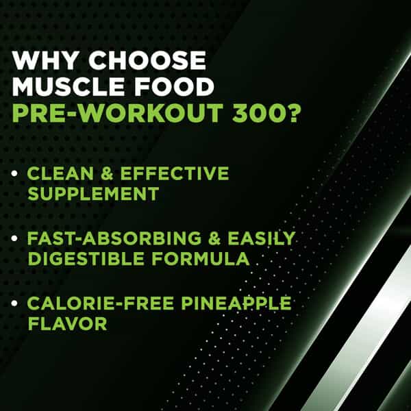 Dr. Morepen Muscle Food Pre Workout For Strength & Energy Pineapple - 250G