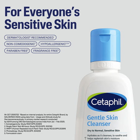 Cetaphil Gentle Skin Cleanser | Dry To Normal Sensitive Skin | 59 Ml