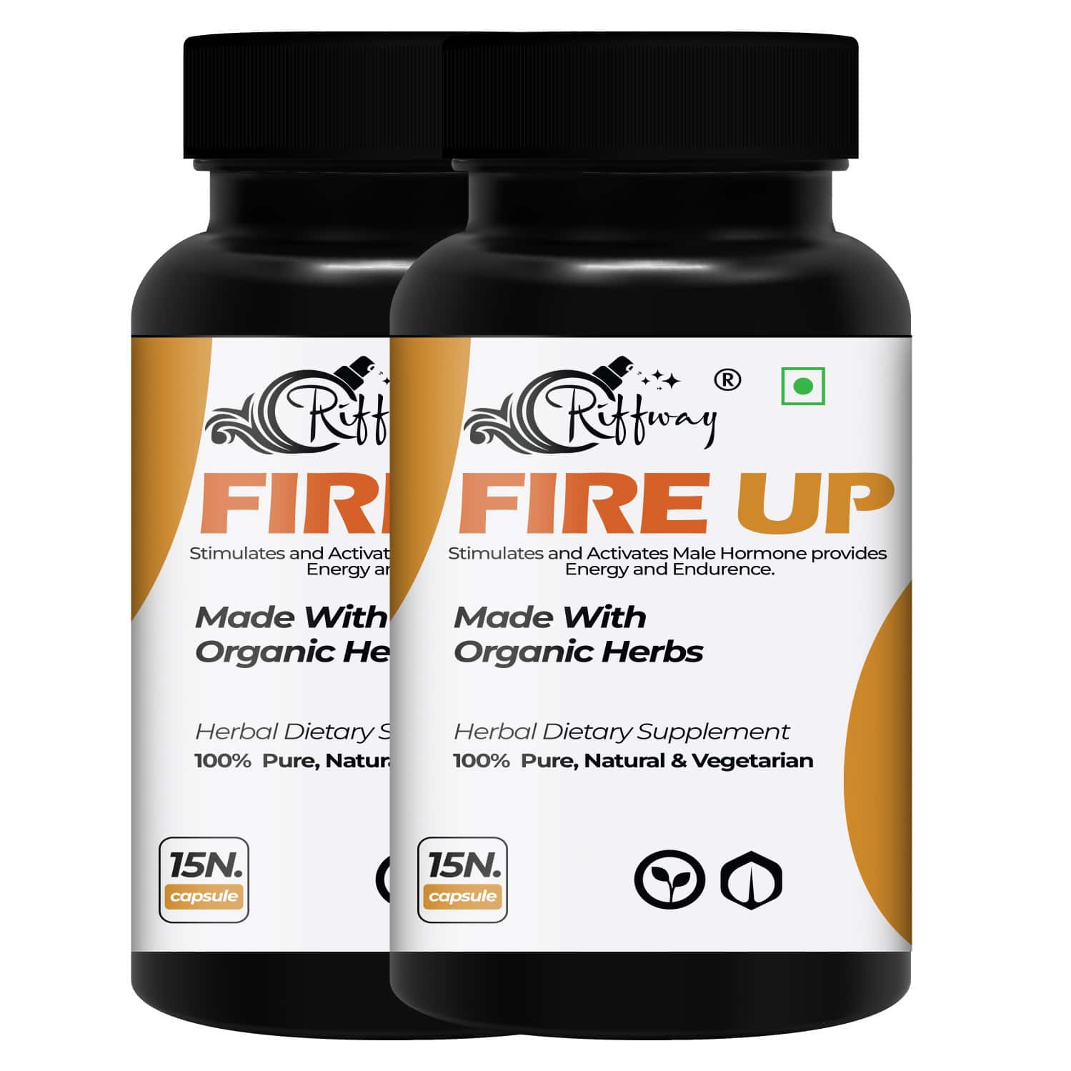 Fire Up Health Wellness Energy Capsule For Men For Strength & Power 100% Ayurvedic (30 Capsules)