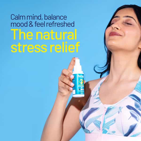 Hoop Stress Relief Mist - Eucalyptus Oil For Work Stress | Yoga Mat | Meditation & Energy (100 Ml)