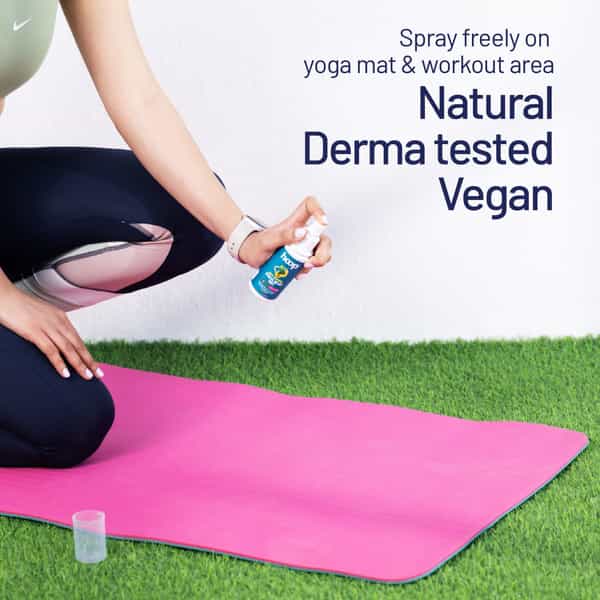 Hoop Stress Relief Mist - Eucalyptus Oil For Work Stress | Yoga Mat | Meditation & Energy (100 Ml)