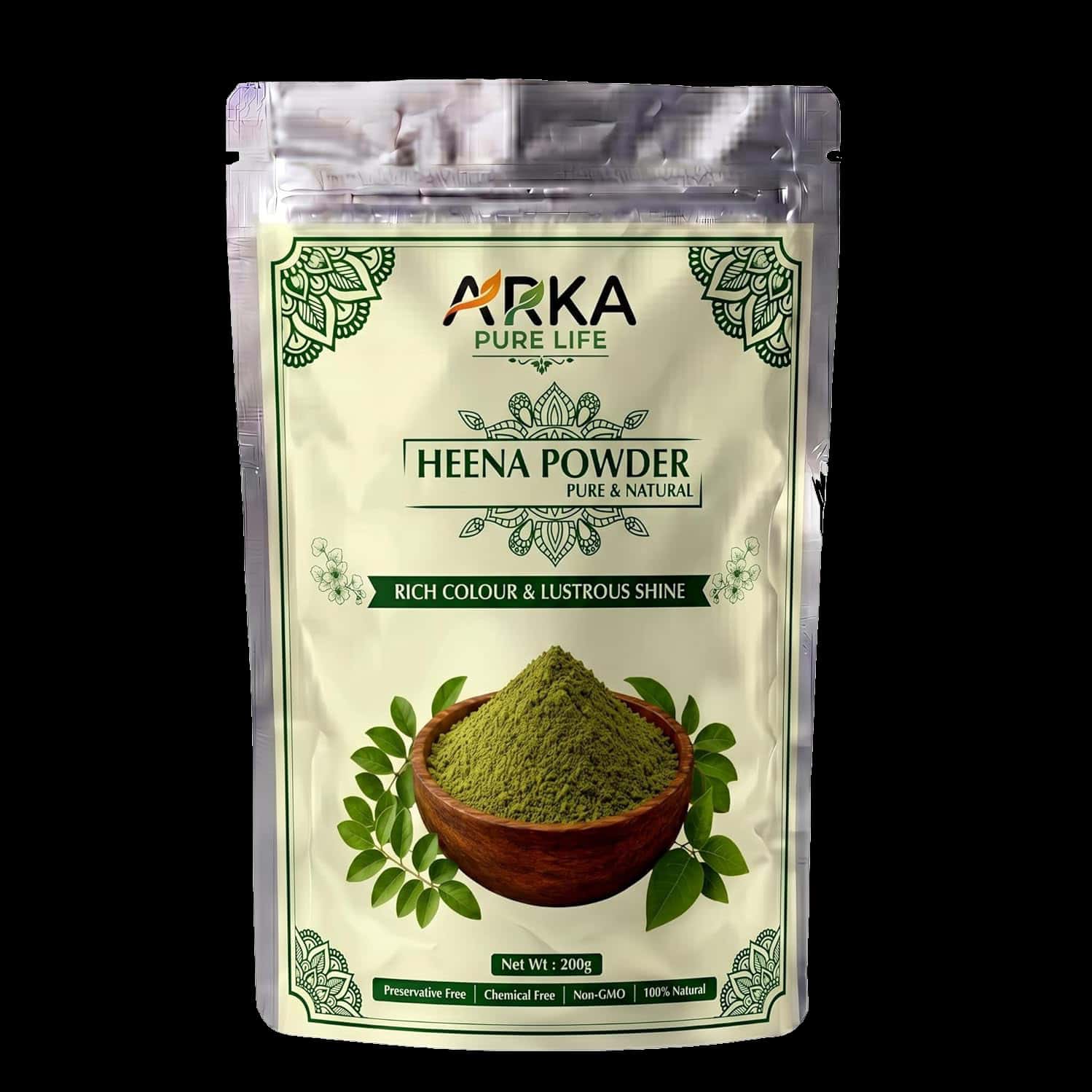 Arka Pure Life 100% Natural Henna Powder For Hair (200g)
