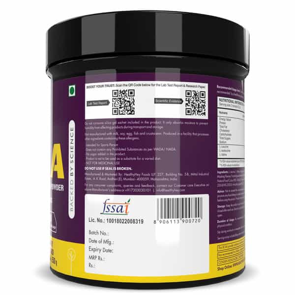 Healthyhey Sports Branched Chain Amino Acids Mango 41 Servings 250 G