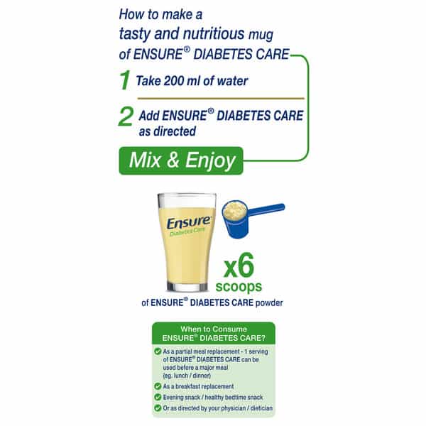 Ensure Diabetes Care Specialized Nutrition Drink Vanilla - 1Kg Box