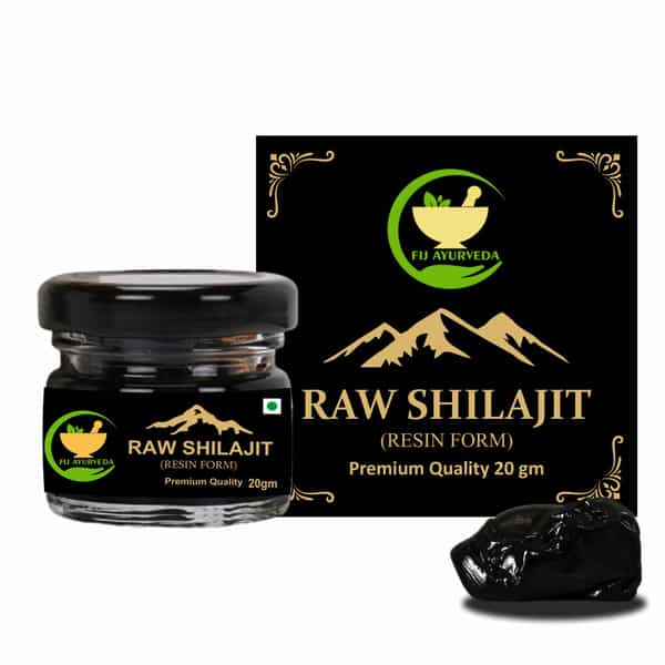 Fij Ayurveda Raw Ayurvedic Shilajit/Shilajit Resin (Semi Liquid) For Power Energy & Vitality - 20Gm