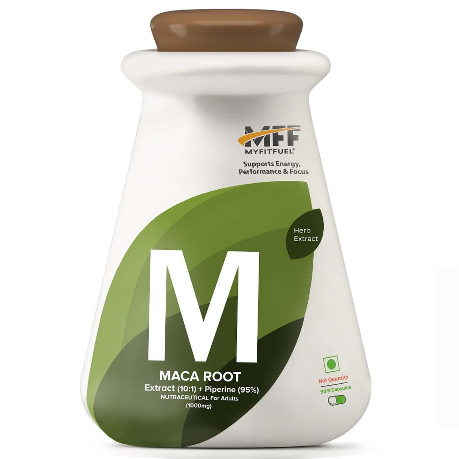 Myfitfuel Maca Root Extract (10:1)+ Piperine (95%) | 1000mg (90 Capsules) For Men & Women