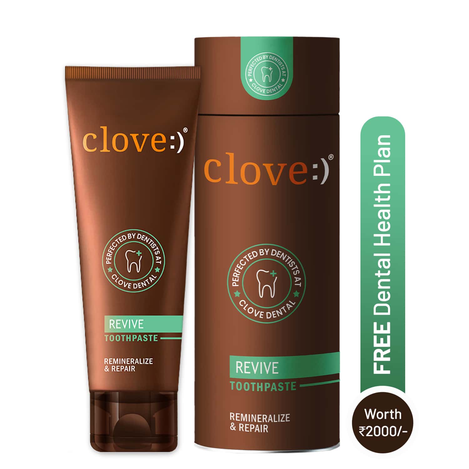 Clove Revive Toothpaste | Enamel Repair & Remineralization | Sensitivity Relief | 100gm
