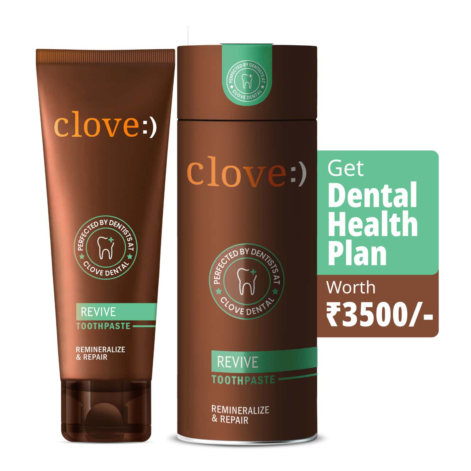 Clove Revive Toothpaste | Enamel Repair & Remineralization | Sensitivity Relief | 100gm